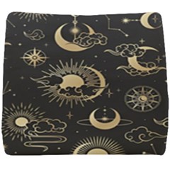 Asian Seamless Pattern With Clouds Moon Sun Stars Vector Collection Oriental Chinese Japanese Korean Seat Cushion by Perong