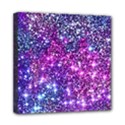 Purple Violet Glitter Galaxy Nebula Space Pattern Mini Canvas 8  x 8  (Stretched) View1