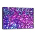 Purple Violet Glitter Galaxy Nebula Space Pattern Canvas 18  x 12  (Stretched) View1