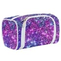 Purple Violet Glitter Galaxy Nebula Space Pattern Toiletries Pouch View2