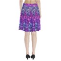 Purple Violet Glitter Galaxy Nebula Space Pattern Pleated Skirt View2