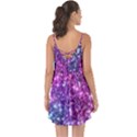 Purple Violet Glitter Galaxy Nebula Space Pattern Love the Sun Cover Up View2