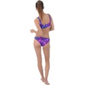 Purple Violet Glitter Galaxy Nebula Space Pattern Ring Detail Crop Bikini Set View2