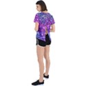 Purple Violet Glitter Galaxy Nebula Space Pattern Open Back Sport T-Shirt View2