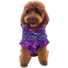 Purple Violet Glitter Galaxy Nebula Space Pattern Dog Coat by Perong