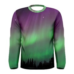 Northern Lights Green Aurora Borealis Men s Long Sleeve T-shirt