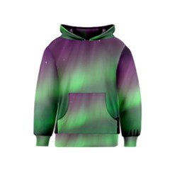 Northern Lights Green Aurora Borealis Kids  Pullover Hoodie