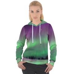 Northern Lights Green Aurora Borealis Women s Overhead Hoodie