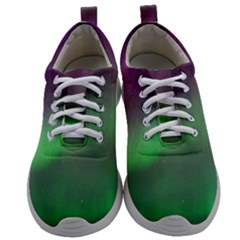 Northern Lights Green Aurora Borealis Mens Athletic Shoes by Perong