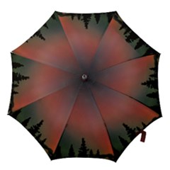 Aurora Borealis Alaska Sky Hook Handle Umbrellas (small) by Perong