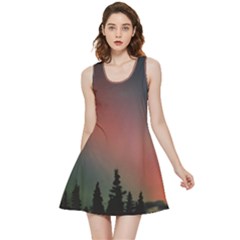 Aurora Borealis Alaska Sky Inside Out Reversible Sleeveless Dress by Perong