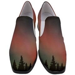 Aurora Borealis Alaska Sky Women Slip On Heel Loafers by Perong