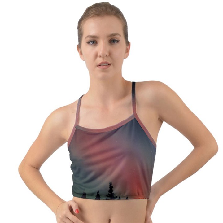 Aurora Borealis Alaska Sky Mini Tank Bikini Top