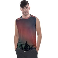 Aurora Borealis Alaska Sky Men s Regular Tank Top by Perong