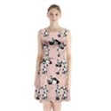 Cute Panda Animal Pattern Sleeveless Waist Tie Chiffon Dress View1