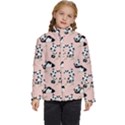 Cute Panda Animal Pattern Kids  Puffer Bubble Jacket Coat View1