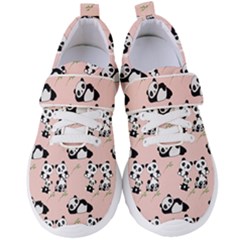 Cute Panda Animal Pattern Women s Velcro Strap Shoes by Perong