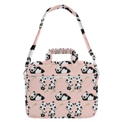 Cute Panda Animal Pattern Macbook Pro 13  Shoulder Laptop Bag  by Perong