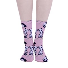 Cute Panda Animal Pattern Smooth Crew Length Tube Socks