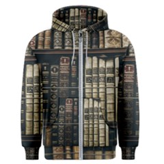 Antique Vintage Old Book Men s Zipper Hoodie