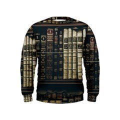 Antique Vintage Old Book Kids  Sweatshirt