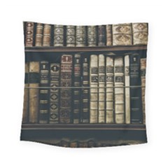 Antique Vintage Old Book Square Tapestry (small)