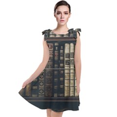 Antique Vintage Old Book Tie Up Tunic Dress by Perong