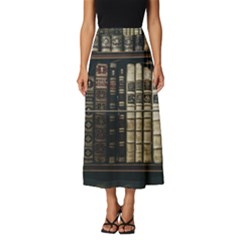 Antique Vintage Old Book Classic Midi Chiffon Skirt