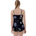 Glittering Planets Space Galaxy Glitter Black Babydoll Tankini Set View2