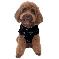 Glittering Planets Space Galaxy Glitter Black Dog Sweater by Perong