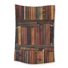 Old Books Vintage Office Antique Library Small Tapestry