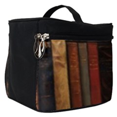 Old Books Vintage Office Antique Library Make Up Travel Bag (small) by Perong