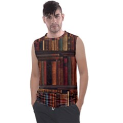 Old Books Vintage Office Antique Library Men s Regular Tank Top by Perong