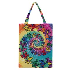 Tie Dye Grateful Dead Bears Classic Tote Bag by Perong