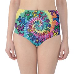 Tie Dye Grateful Dead Bears Classic High-waist Bikini Bottoms by Perong