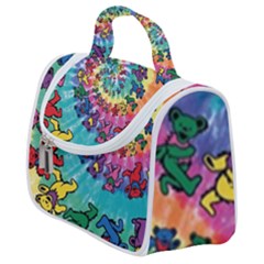 Tie Dye Grateful Dead Bears Satchel Handbag