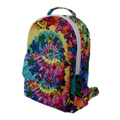 Tie Dye Grateful Dead Bears Flap Pocket Backpack (large) by Perong