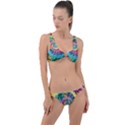 Tie Dye Grateful Dead Bears Ring Detail Crop Bikini Set View1