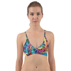 Tie Dye Grateful Dead Bears Wrap Around Bikini Top by Perong