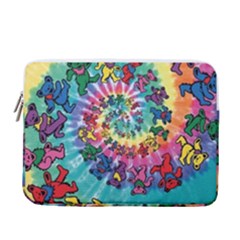 Tie Dye Grateful Dead Bears 13  Vertical Laptop Sleeve Case With Pocket by Perong