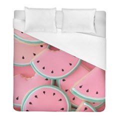 Aesthetic Cute Kawaii Watermelon Duvet Cover (full/ Double Size) by Perong