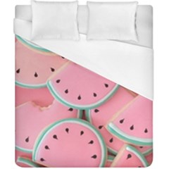 Aesthetic Cute Kawaii Watermelon Duvet Cover (california King Size) by Perong