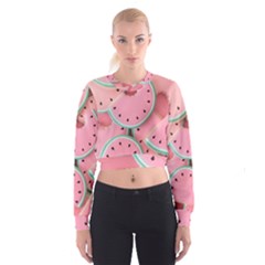 Aesthetic Cute Kawaii Watermelon Cropped Sweatshirt