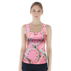 Aesthetic Cute Kawaii Watermelon Racer Back Sports Top by Perong