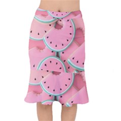 Aesthetic Cute Kawaii Watermelon Short Mermaid Skirt by Perong