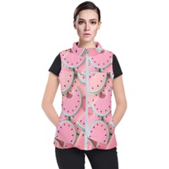 Aesthetic Cute Kawaii Watermelon Women s Puffer Vest