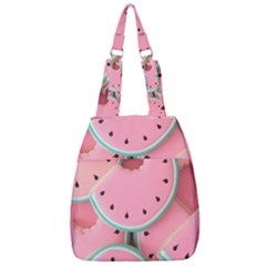 Aesthetic Cute Kawaii Watermelon Center Zip Backpack by Perong