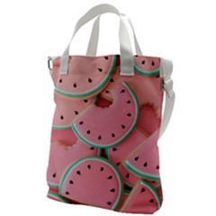 Aesthetic Cute Kawaii Watermelon Canvas Messenger Bag