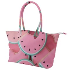 Aesthetic Cute Kawaii Watermelon Canvas Shoulder Bag by Perong