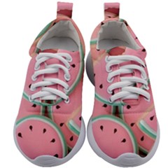 Aesthetic Cute Kawaii Watermelon Kids Athletic Shoes by Perong